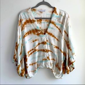 Young Fabulous and Broke tie-dye blouse, size small.